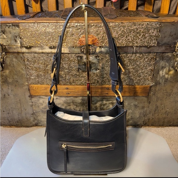 Dooney & Bourke NWT Florentine Messenger in Black - Picture 2 of 12